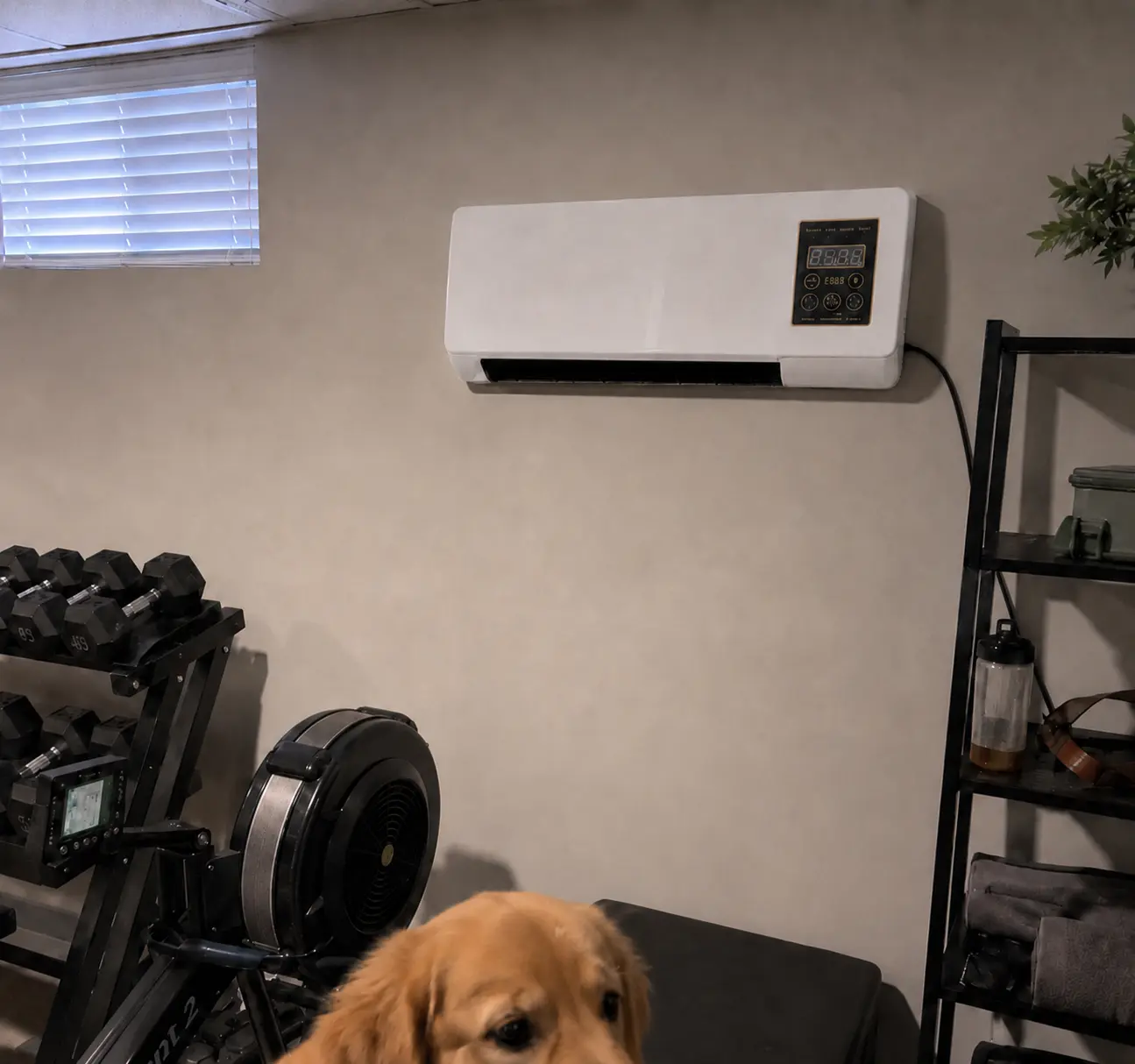 Ed R. with his dog