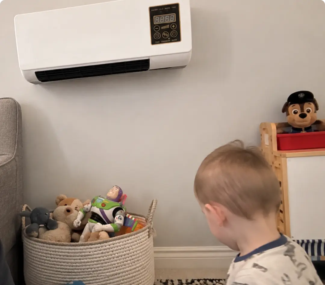 Leigh S. with her heater
