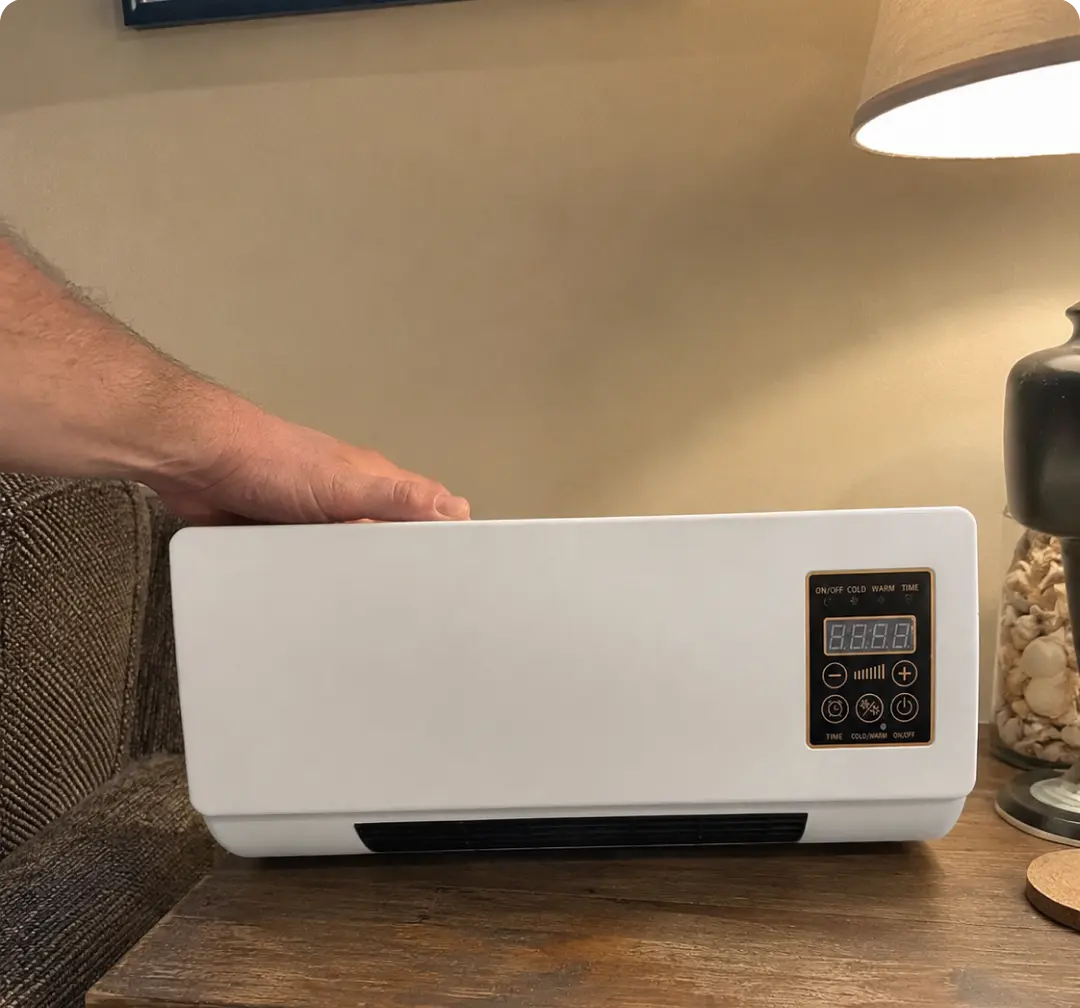 Gary T. with his heater